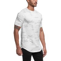 Men's Solid Color Camouflage Simple Style Round Neck Short Sleeve Loose Men's T-shirt main image 3