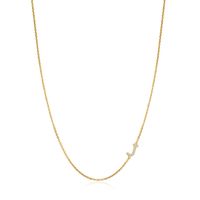 Wholesale Elegant Modern Style Classic Style Letter Copper Inlay Zircon Pendant Necklace sku image 1