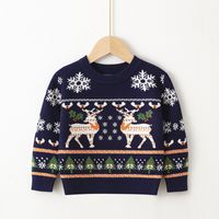 Weihnachten Mode Elch Stricken Hoodies & Pullover sku image 7