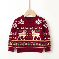 Weihnachten Mode Elch Stricken Hoodies & Pullover sku image 8