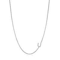 Wholesale Elegant Modern Style Classic Style Letter Copper Inlay Zircon Pendant Necklace sku image 17