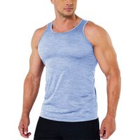 Men's Solid Color Simple Style U Neck Men's Tops main image 3