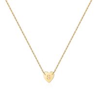 Wholesale Elegant Modern Style Classic Style Letter Copper Pendant Necklace sku image 6