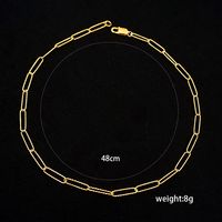 Titan Stahl Vergoldet Lässig Einfacher Stil Klassischer Stil Geometrisch Halsband main image 3