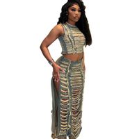 Holiday Party Date Women's Streetwear Solid Color Polyester Skirt Sets Skirt Sets main image 3