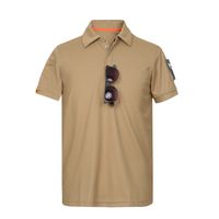 Men's Solid Color Simple Style Turndown Short Sleeve Regular Fit Men's T-shirt main image 5