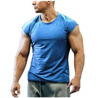 Men's Solid Color Simple Style Round Neck Sleeveless Loose Men's T-shirt main image 5