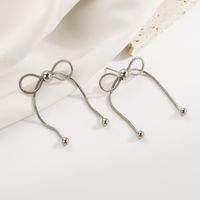 1 Pair Basic Sweet Commute Bow Knot Plating 304 Stainless Steel 18K Gold Plated Ear Studs main image 8