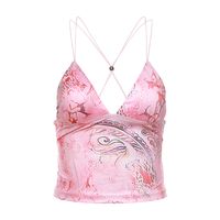 Women's Camisole Tank Tops Printing Backless Sexy Printing Tie Dye main image 7
