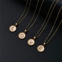 Wholesale Elegant Modern Style Classic Style Letter Copper Pendant Necklace main image 3
