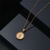 Wholesale Elegant Modern Style Classic Style Letter Copper Pendant Necklace main image 1