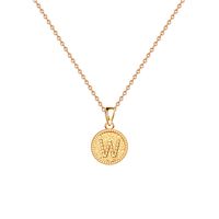 Wholesale Elegant Modern Style Classic Style Letter Copper Pendant Necklace sku image 8