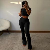 Holiday Daily Women's Streetwear Solid Color Spandex Polyester Pants Sets Pants Sets main image 3