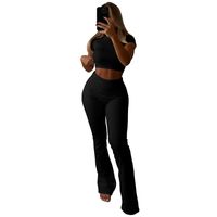 Holiday Daily Women's Streetwear Solid Color Spandex Polyester Pants Sets Pants Sets main image 2