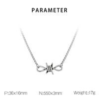 304 Stainless Steel Simple Style Knot Bracelets Necklace main image 2