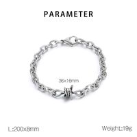304 Stainless Steel Simple Style Knot Bracelets Necklace main image 3