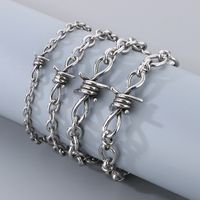304 Stainless Steel Simple Style Knot Bracelets Necklace main image 6