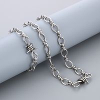 304 Stainless Steel Simple Style Knot Bracelets Necklace main image 7