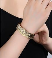 Copper 18K Gold Plated Elegant Simple Style Inlay Solid Color Zircon Bangle main image 1
