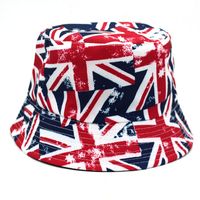 Unisex Casual British Style National Flag Wide Eaves Bucket Hat main image 1