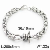 304 Stainless Steel Simple Style Knot Bracelets Necklace sku image 12