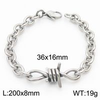 304 Stainless Steel Simple Style Knot Bracelets Necklace sku image 5