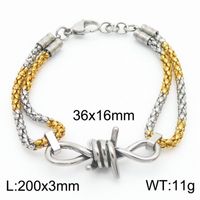 304 Stainless Steel Simple Style Knot Bracelets Necklace sku image 13