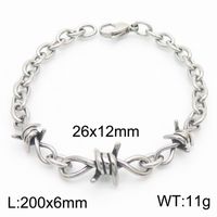 304 Stainless Steel Simple Style Knot Bracelets Necklace sku image 11
