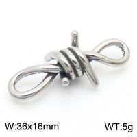 304 Stainless Steel Simple Style Knot Bracelets Necklace sku image 1