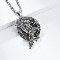 Hip-Hop Retro Crow 304 Stainless Steel 18K Gold Plated Unisex Pendant Necklace main image 3