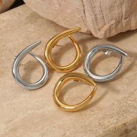 1 Pair Casual Solid Color Plating 316 Stainless Steel  16K Gold Plated White Gold Plated Gold Plated Ear Studs main image 6