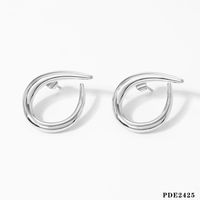 1 Pair Casual Solid Color Plating 316 Stainless Steel  16K Gold Plated White Gold Plated Gold Plated Ear Studs sku image 1