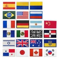 Simple Style Flag Polyester Cloth Stickers main image 1