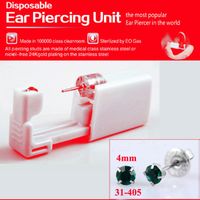 Elegant Stainless Steel Plastic Inlaid Gemstone Zircon Unisex Earrings Ear Studs sku image 1