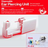 Elegant Stainless Steel Plastic Inlaid Gemstone Zircon Unisex Earrings Ear Studs sku image 3