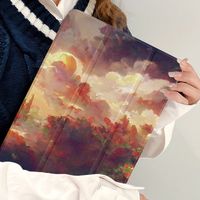 Plastic Clouds Tie Dye Plant Pastoral Tablet PC Protective Sleeve Phone Accessories main image 2