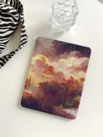 Plastic Clouds Tie Dye Plant Pastoral Tablet PC Protective Sleeve Phone Accessories main image 1