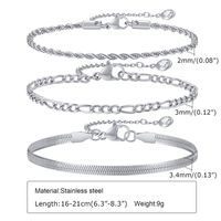 Simple Style Classic Style Solid Color 201 Stainless Steel Zircon 18K Gold Plated Men's Bracelets sku image 1