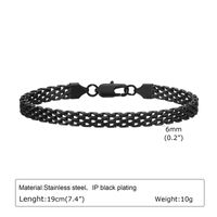 Simple Style Commute Mesh 201 Stainless Steel Plating Braid 18K Gold Plated Men's Bracelets main image 3