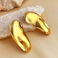 1 Pair Elegant Luxurious Simple Style Geometric Plating 304 Stainless Steel 18K Gold Plated Ear Studs main image 7