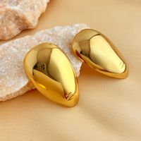 1 Pair Elegant Luxurious Simple Style Geometric Plating 304 Stainless Steel 18K Gold Plated Ear Studs main image 8