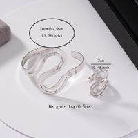 Glam Romantic Commute Solid Color 14K Gold Plated White Gold Plated Alloy Wholesale Rings Bracelets Jewelry Set main image 10
