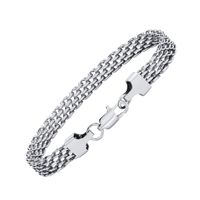 Simple Style Commute Mesh 201 Stainless Steel Plating Braid 18K Gold Plated Men's Bracelets main image 10