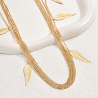 Wedding Bridal Shiny Solid Color Iron Plating 18K Gold Plated Women's Necklace main image 5