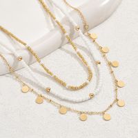 Classic Style Shiny Round Iron Plating 18K Gold Plated Women's Necklace main image 3