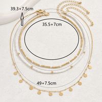 Classic Style Shiny Round Iron Plating 18K Gold Plated Women's Necklace main image 5