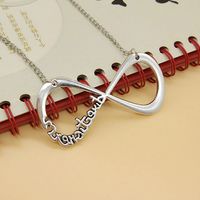 Vintage Style Simple Style Letter Infinity Alloy Unisex Pendant Necklace Necklace Choker main image 5