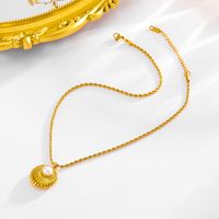 304 Stainless Steel 18K Gold Plated Simple Style Classic Style Inlay Solid Color Artificial Pearls Earrings Necklace main image 4