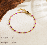 Basic Classic Style Commute Color Block 304 Stainless Steel 18K Gold Plated Bracelets In Bulk main image 2