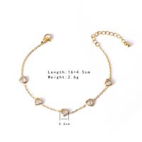 Simple Style Classic Style Flower Titanium Steel Gold Plated Bracelets In Bulk sku image 9
